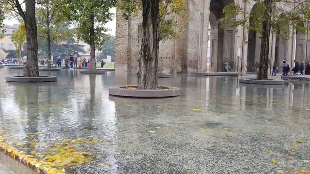 Звук фонтана - текущая вода смотреть онлайн