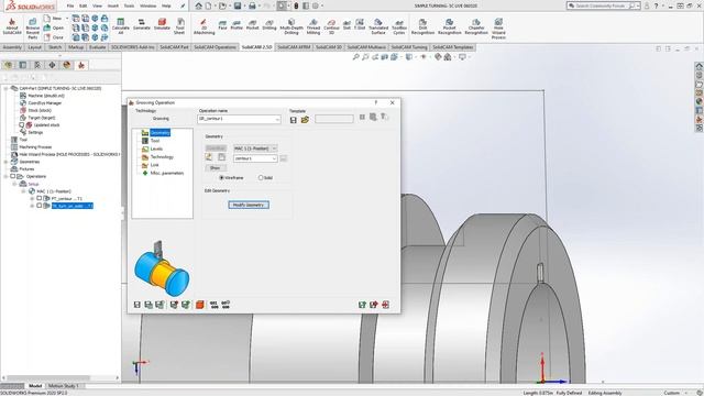 SolidCAM LIVE - Turning/grooving
