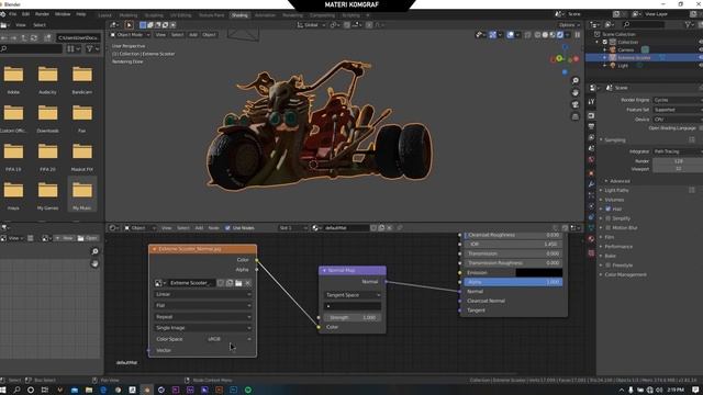 TUTORIAL TEXTURE MAP SHADING DARI ZBRUSH KE BLENDER 2.8 смотреть онлайн