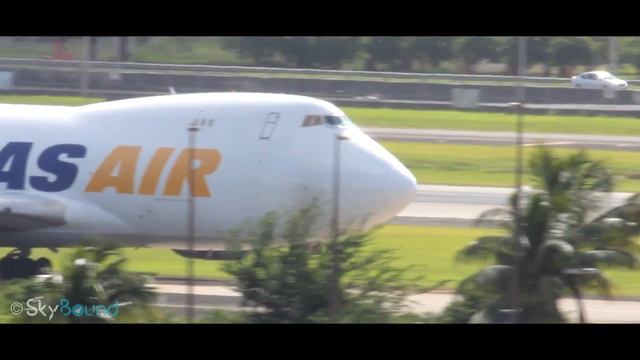 Double 744F Takeoff: Etihad Cargo and Atlas Air at San Juan (TJSJ) [HD] смотреть онлайн