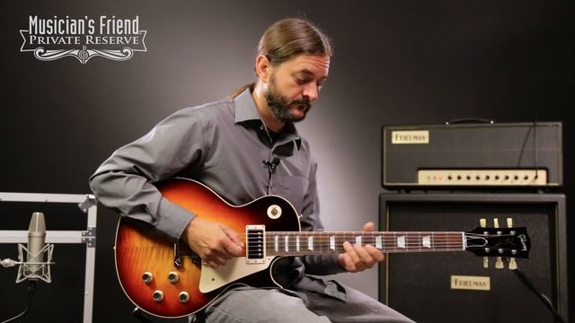Gibson 1960 Les Paul Figured Top Reissue Electric Guitar, PG 129 смотреть онлайн