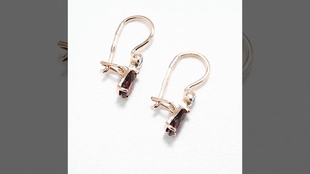 Серьги из золота с гранатами и фианитами смотреть онлайн