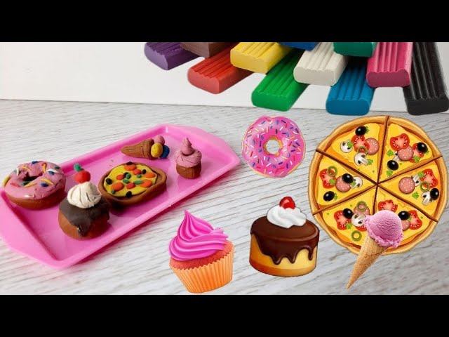 Лепим вкусняшки из пластилина /Сказка про еду вредную и полезную смотреть онлайн