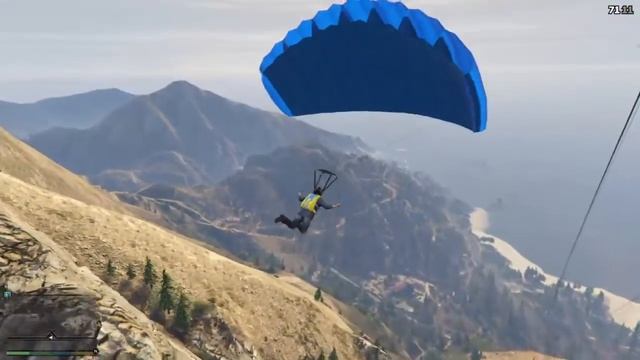 GTA 5 прыжок на мотоцикле с парашютом смотреть онлайн