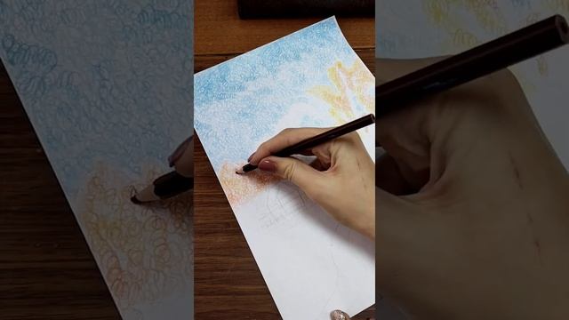 Спиралевидная техника рисования цветными карандашами. Рисуем осенний пейзаж? смотреть онлайн