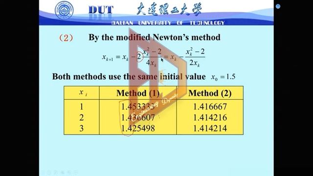 Use Newton's method & Modified Newton's mtd, Find the numerical approximation to the double root √2 смотреть онлайн