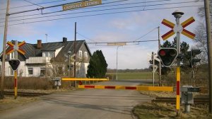 Spoorwegovergang Vinslöv (S) // Railroad crossing // Järnvägsövergång