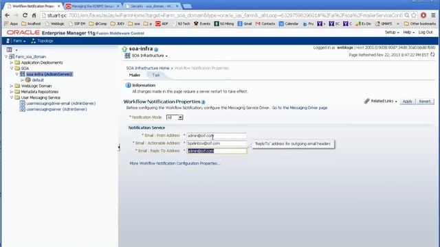 Enterprise manager Email Setup смотреть онлайн