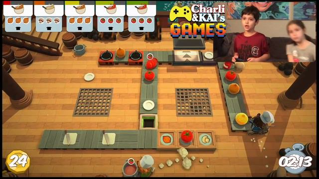 Four Utleys - Overcooked xBox game Charli Kai Fire!!! смотреть онлайн