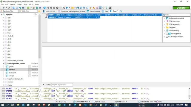 Data Base Task 10 |Write a Join Query Statement| 1st Year | Java Institute| Bamidu Jayakodi смотреть онлайн