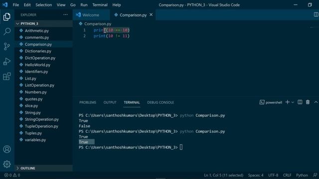#22 Comparison Operators In Python | Python for Beginners | 2021 смотреть онлайн