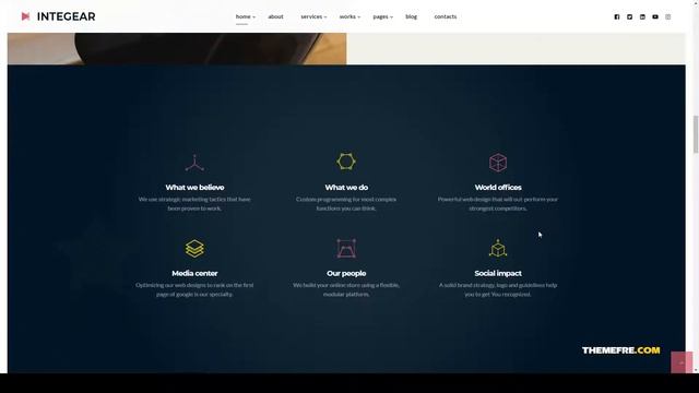 Integear - IT Company and Agency WordPress Theme IT service technology Build Website смотреть онлайн
