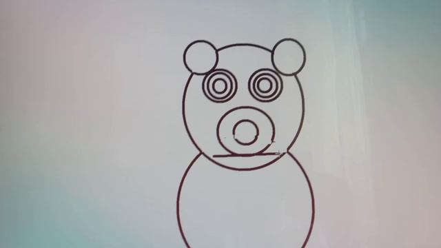 как нарисовать мишку в компьютере. смотреть онлайн