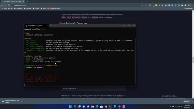 How to Install Laravel 8 on Windows 11 смотреть онлайн