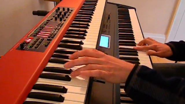 Hammond Nord Korg Guitar Sounds - C, B-flat, F & C смотреть онлайн