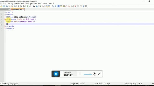 Frame in html in Hindi смотреть онлайн