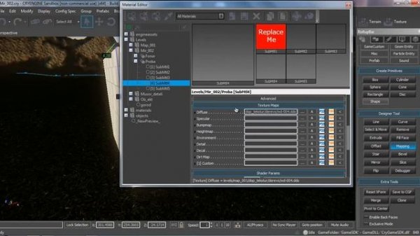 CryEngine 3 DESIGNER еще урок про текстуры