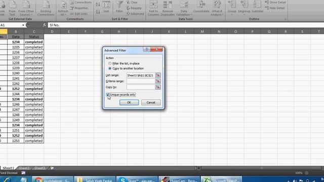 Learn Excel Video 157 - Find the Unique values only Advance filter смотреть онлайн