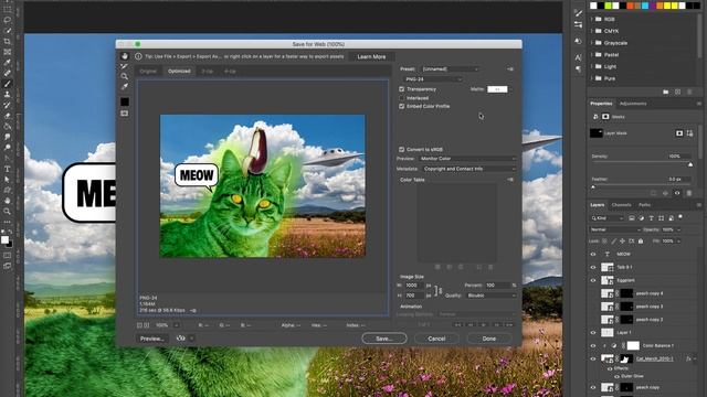 Photoshop - Save for Web смотреть онлайн