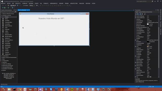 C# - 2.Hola Mundo en Windows Forms смотреть онлайн