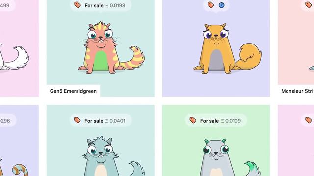 КРИПТОКОТЯТА Ethereum CryptoKitties