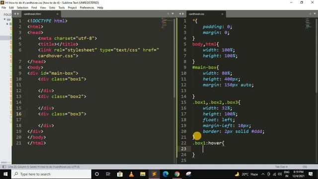 hover effects in css in Hindi | image hover effect in css | how to create cards in html and css смотреть онлайн