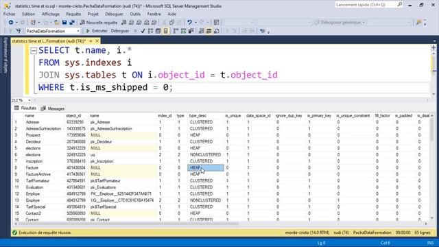 Utiliser la vue sys.indexes pour voir les index dans SQL Server смотреть онлайн
