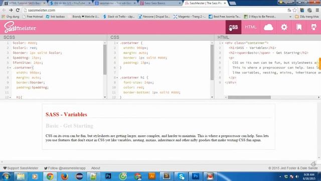 CSS Tutorial: Sass Basics смотреть онлайн