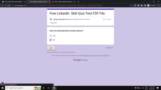 Free FDF Answer Files of The LinkedIn Skill Assessment Test | Linkedin skill/Assessment Answer File смотреть онлайн
