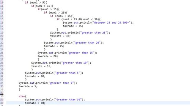 Beginners Java, Lesson 7, Nested if statements смотреть онлайн