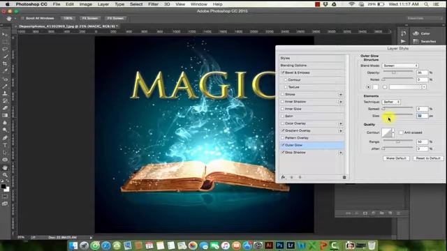 24 Thành thạo Photoshop trong 7 ngày Bài giảng 25 Một số hiệu ứng độc đáo cho c смотреть онлайн