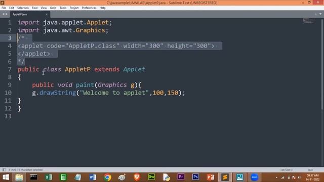 Applet in Java | Program#12A | VTU 3rd semester object oriented programming with Java Laboratory смотреть онлайн