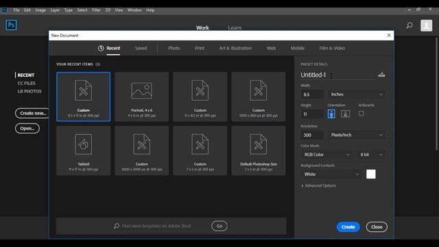 SETTING UP YOUR PHOTOSHOP CANVAS TO GET STARTED смотреть онлайн