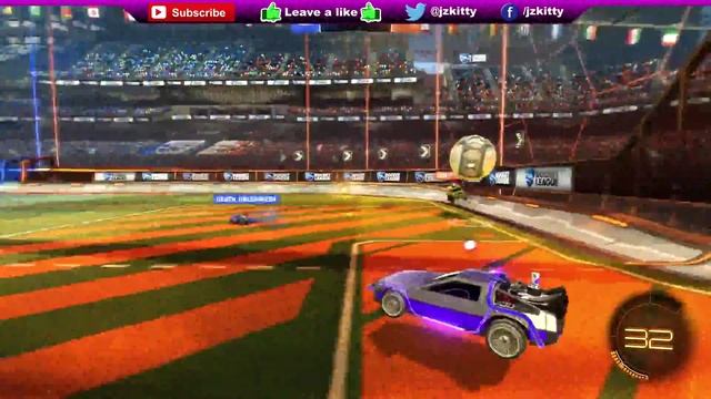 Rocket League - Back to the Future 30th Anniversary DeLorean DLC Gameplay смотреть онлайн