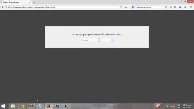 Select que lista los paises - Javascript смотреть онлайн