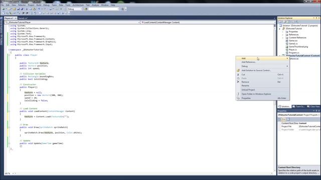 Programming a 2D Space Shooter Tutorial #2 - XNA - Player Class 2-3 смотреть онлайн