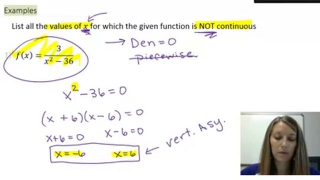 5: Finding where a Function is Discontinuous смотреть онлайн
