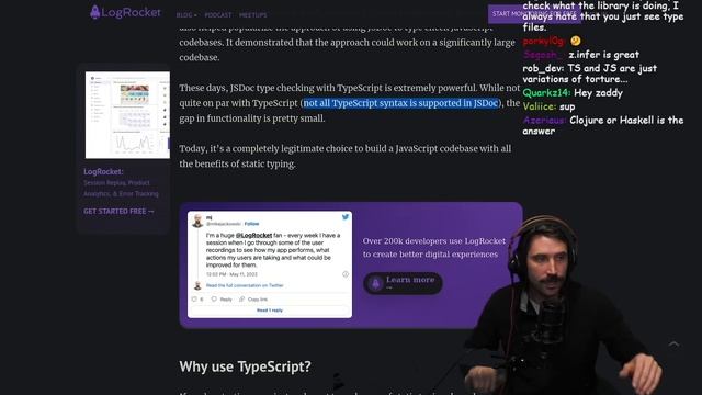 TS vs JSDoc | Prime Reacts смотреть онлайн