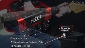 JOYO JACKMAN II Amplifier 20 Watt Hybrid Mini Tube Head Bluetooth BanTamp XL Series with Foot Switc