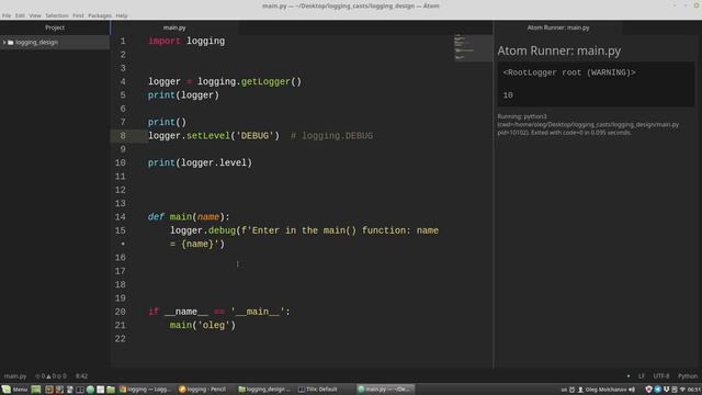 1. Логгирование в Python архитектура модуля logging смотреть онлайн