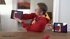 Magician uses iPad to create Angry Birds magic   Simon Pierro with Abra Ca Bacon!