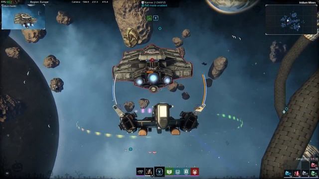 Star Conflict - 1 hour farming in Iridium Mines смотреть онлайн