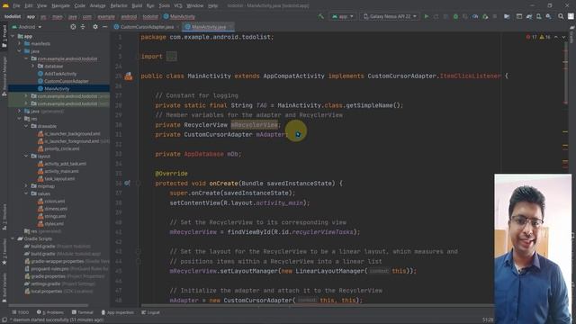 Class 511 - Cursor Adapter For Database | Android App Development Complete Course In Hindi смотреть онлайн