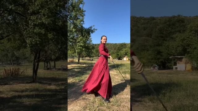 Девушка и шашка - 002. Фланкировка смотреть онлайн