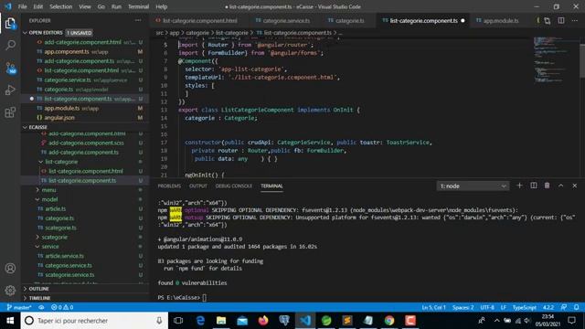 Part 7 Angular 11 SpringBoot PostgreSQL CRUD Catégorie (Partie Front) смотреть онлайн