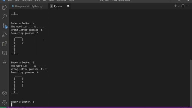 Hangman with Python смотреть онлайн