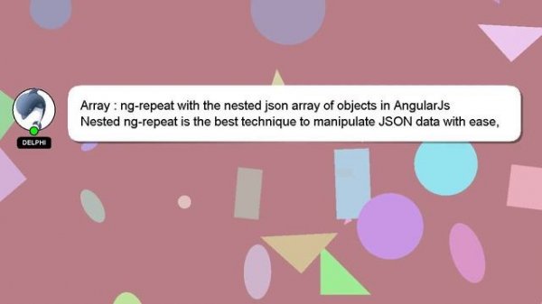 Array : ng-repeat with the nested json array of objects in AngularJs