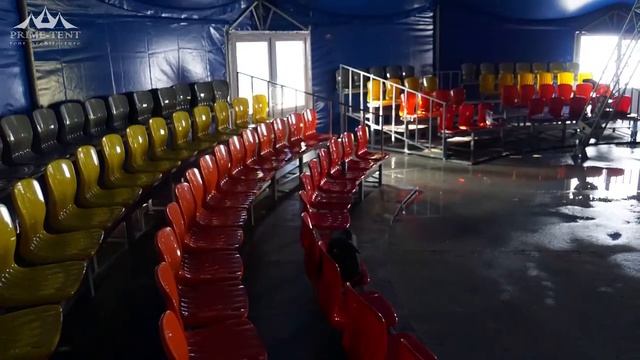 Монтаж стационарного циркового шатра "Шапитошка" смотреть онлайн