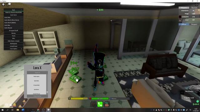 Roblox Script DA HOOD!!! SUPER OP MOD MENU!! Auto Farm, Money, Fly, Kill All, Teleport!!!! смотреть онлайн