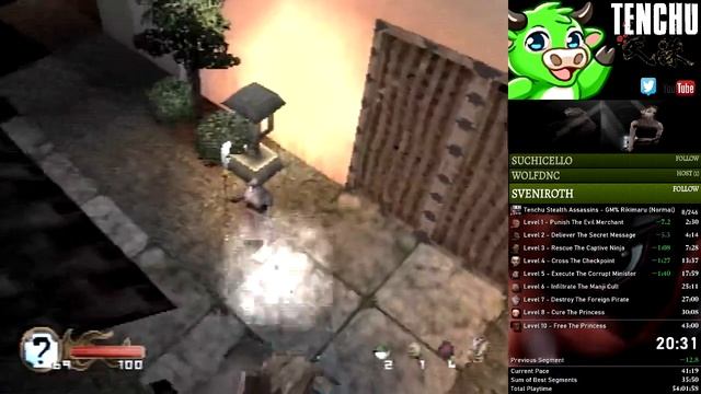 Tenchu Stealth Assassins GrandMaster% Speedrun Rikimaru (Normal) смотреть онлайн